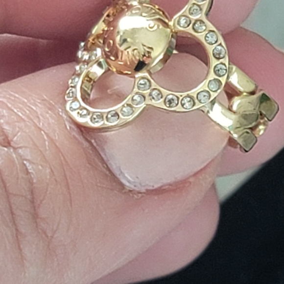 Louis Vuitton Strass Encrusted Flower Power Ring S - Picture 6 of 9